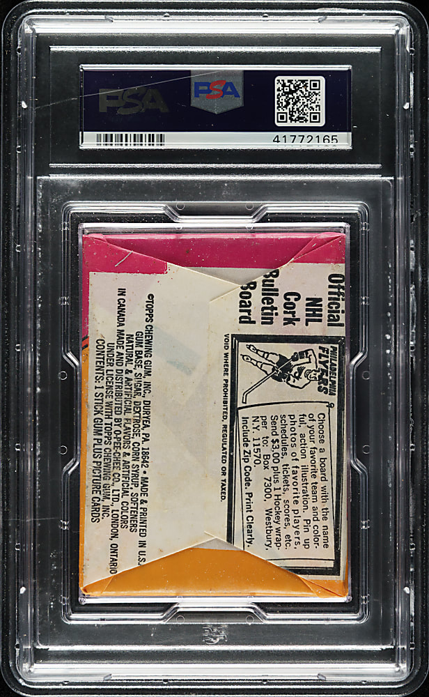 1973-1974 Topps Hockey Unopened Wax Pack PSA NM 7