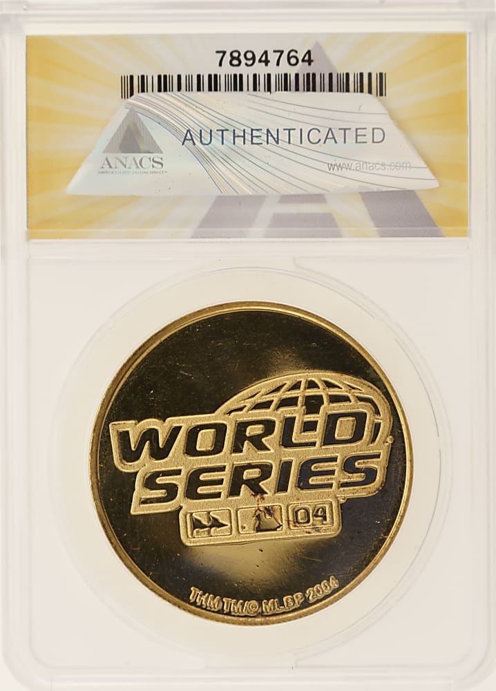 2004 Boston Red Sox Limited-Edition 24k Gold Coin