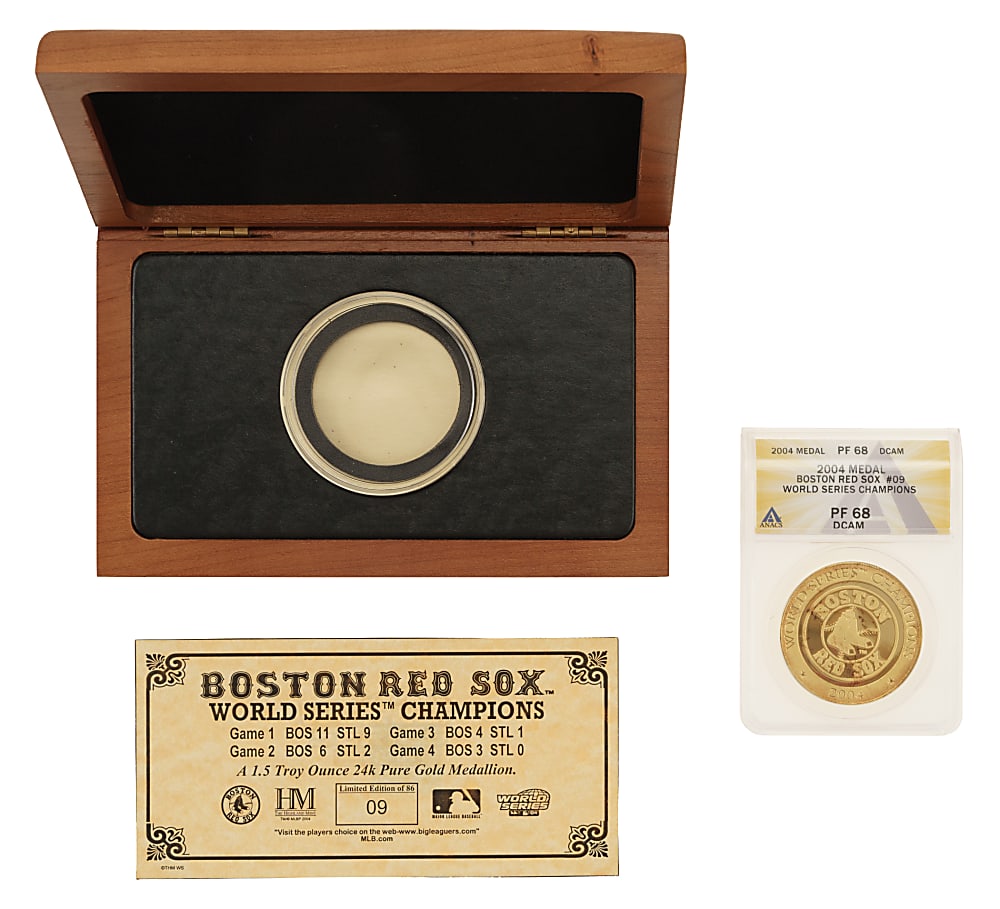 2004 Boston Red Sox Limited-Edition 24k Gold Coin