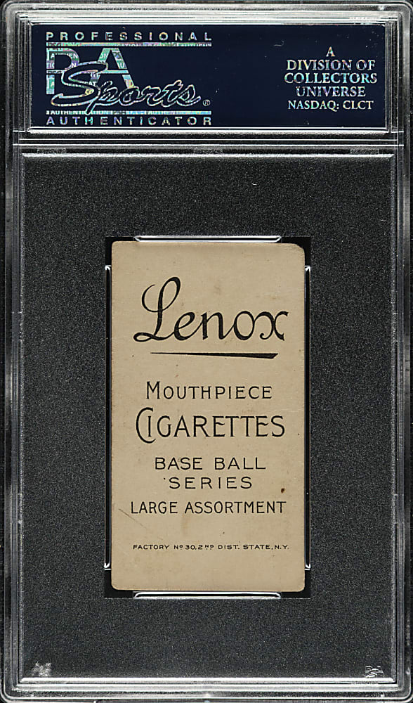 1909-1911 T206 White Border Admiral Schlei Batting PSA GOOD 2 - Black Lenox Back