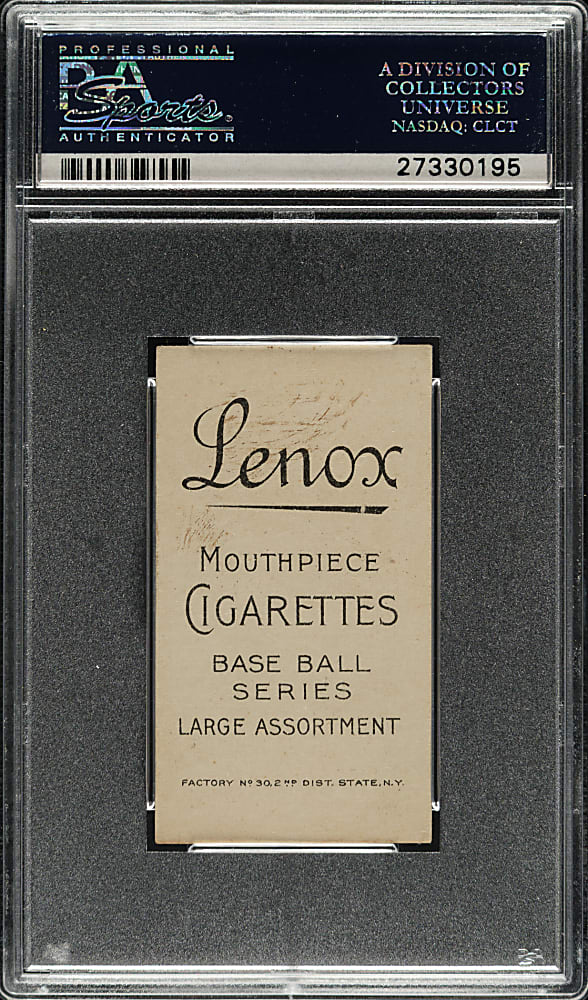 1909-1911 T206 White Border Germany Schaefer Washington PSA VG-EX+ 4.5 - Black Lenox Back