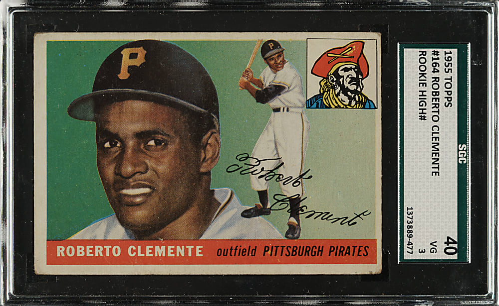 1955 Topps #164 Roberto Clemente Rookie SGC VG 40
