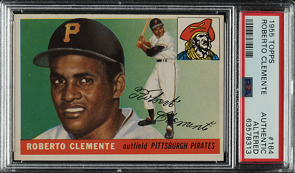 1955 Topps #164 Roberto Clemente Rookie PSA Authentic