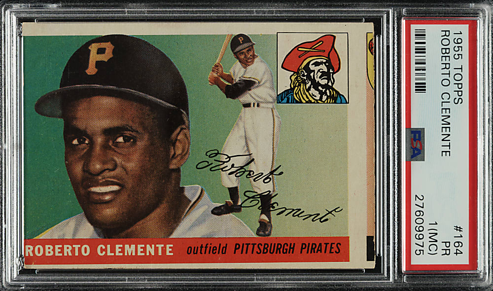 1955 Topps #164 Roberto Clemente Rookie PSA POOR 1 (MC)