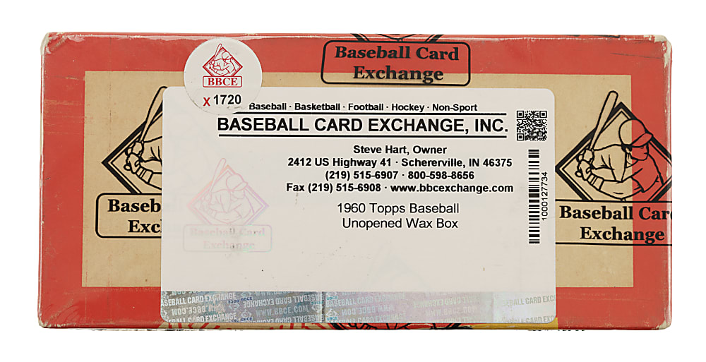 1960 Topps Unopened Wax Box (24 Packs) - BBCE