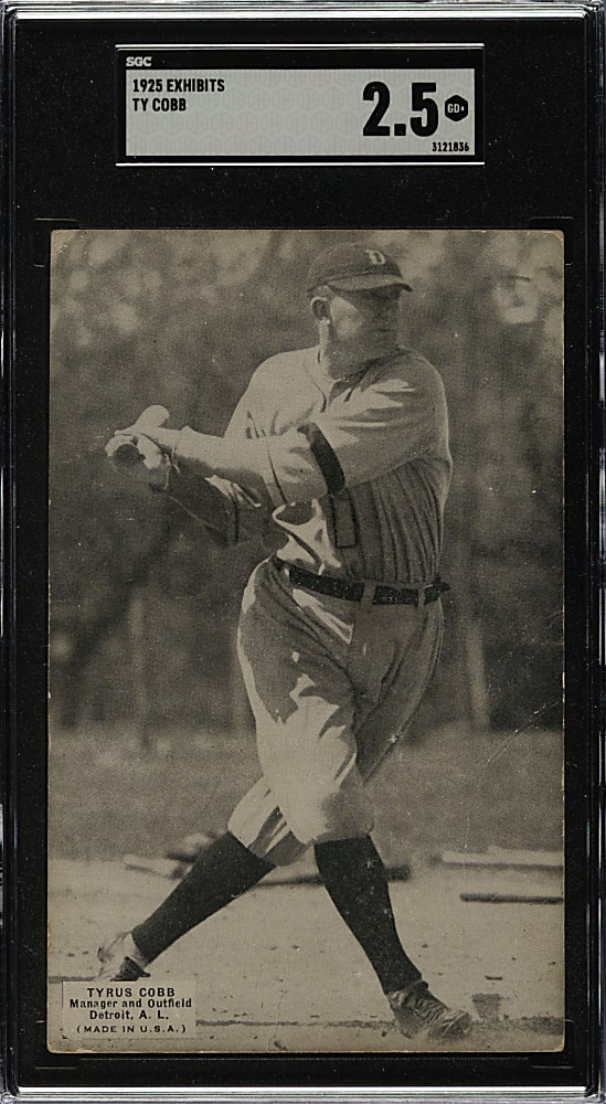 1925 Exhibits Ty Cobb SGC GOOD+ 2.5