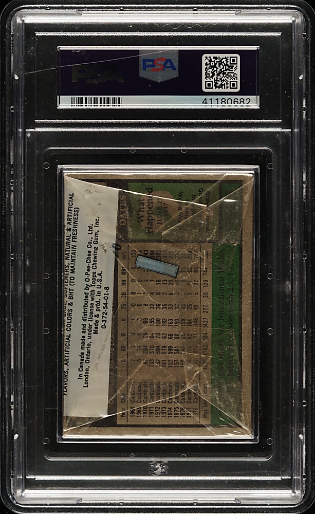 1979 Topps Unopened Cello Pack PSA NM 7 - Pete Rose on Top