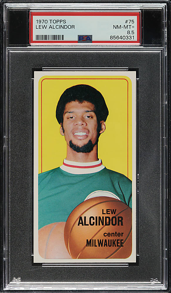 1970-1971 Topps Basketball #75 Lew Alcindor PSA NM/MT+ 8.5