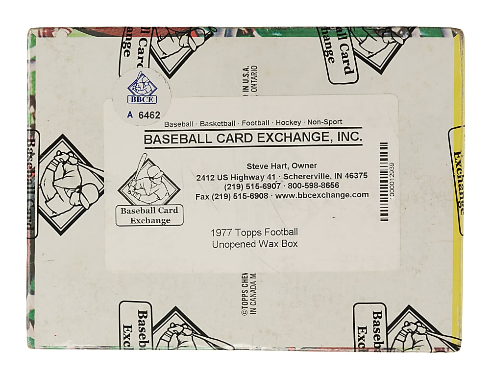 1977 Topps Football Unopened Wax Box (36 Packs) - BBCE