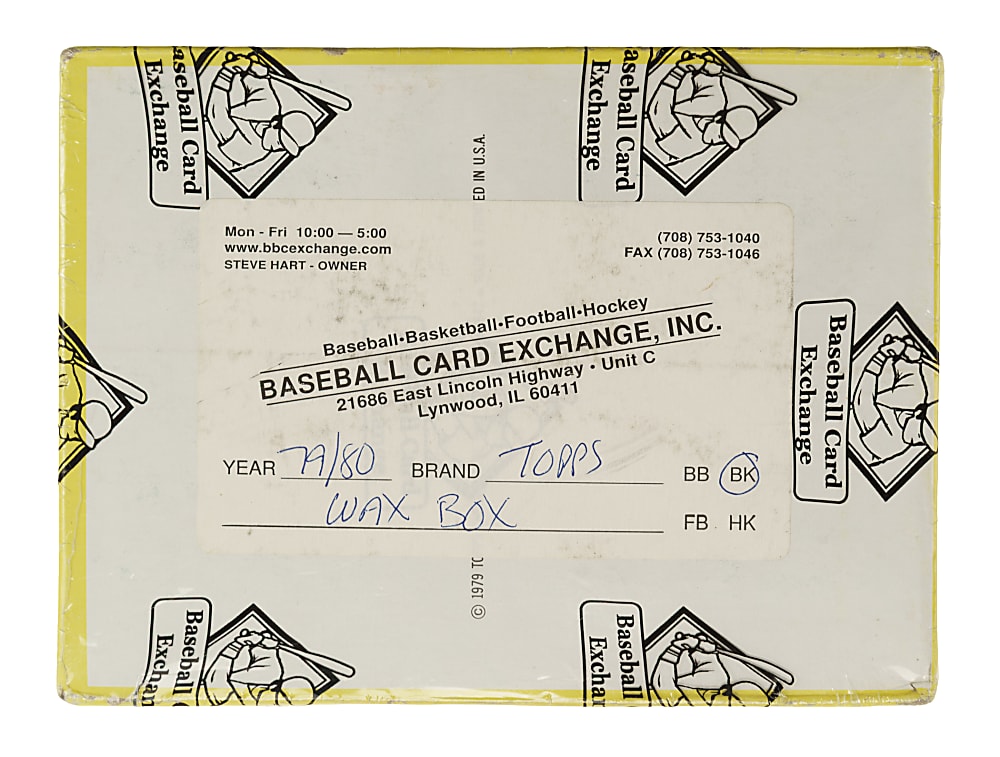 1979-1980 Topps Basketball Unopened Wax Box (36 Packs) - BBCE
