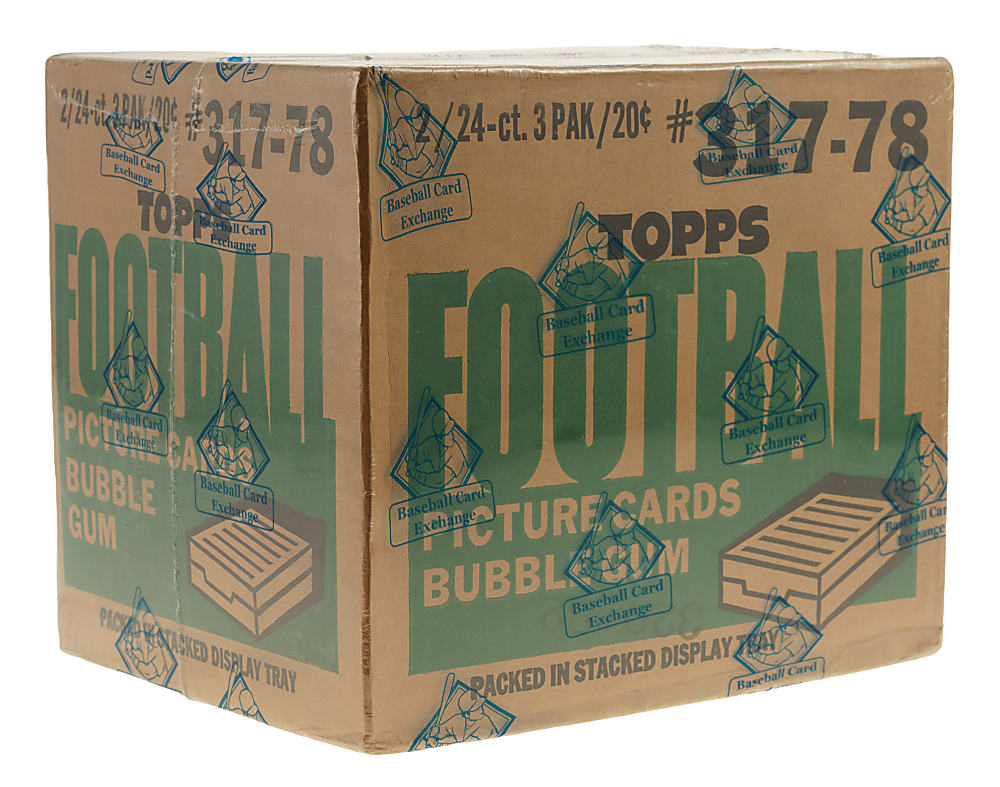 1978 Topps Factory-Sealed Wax Pack Tray Case (2 Boxes, 48 Trays) - BBCE
