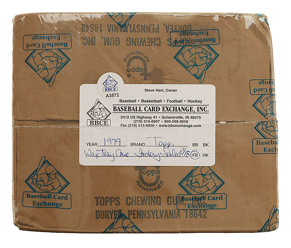 1979 Topps Factory-Sealed Unopened Wax Pack Tray Case (2 Boxes, 48 Trays) - BBCE