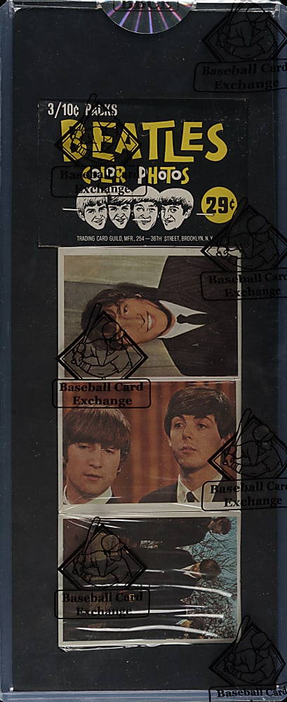 1964 Topps "Beatles - Color" Unopened Rack Pack - BBCE