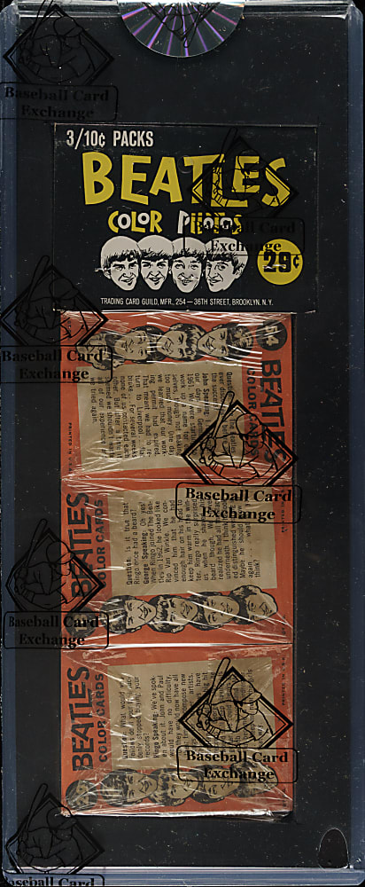1964 Topps "Beatles - Color" Unopened Rack Pack - BBCE