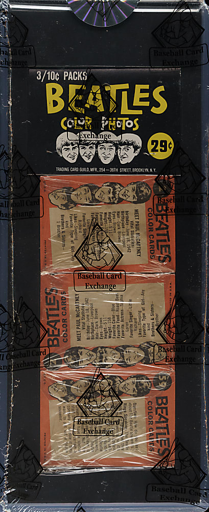1964 Topps "Beatles - Color" Unopened Rack Pack - BBCE