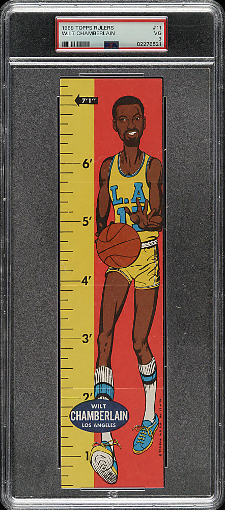 1969-1970 Topps Basketball Rulers #11 Wilt Chamberlain PSA VG 3