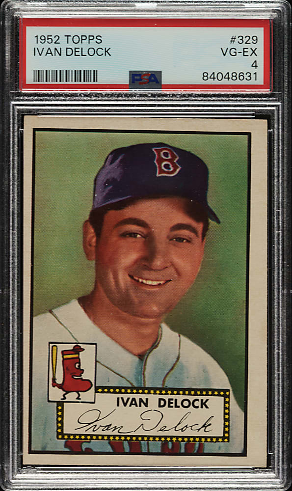 1952 Topps #329 Ivan Delock High Number PSA VG-EX 4
