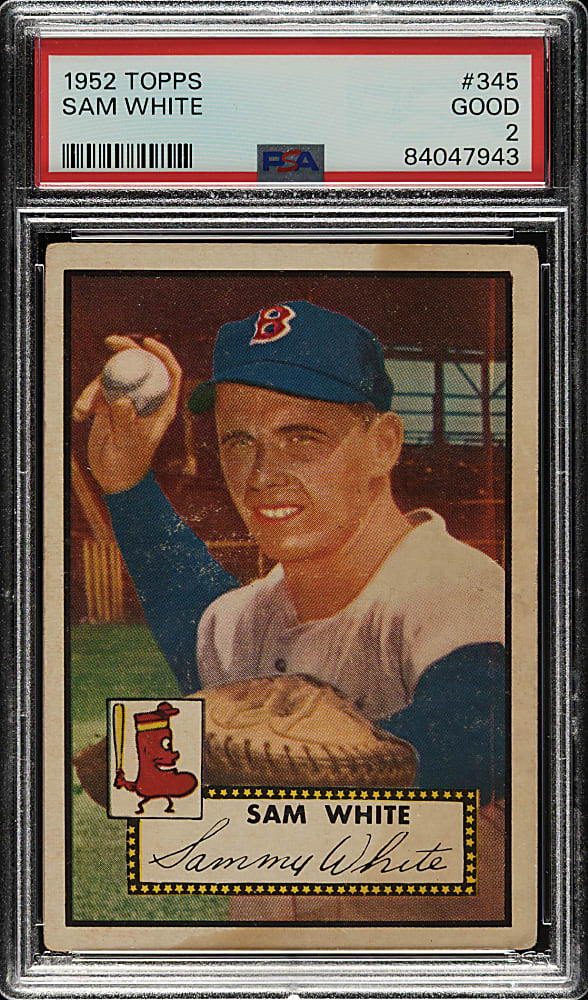 1952 Topps #345 Sam White High Number PSA GOOD 2
