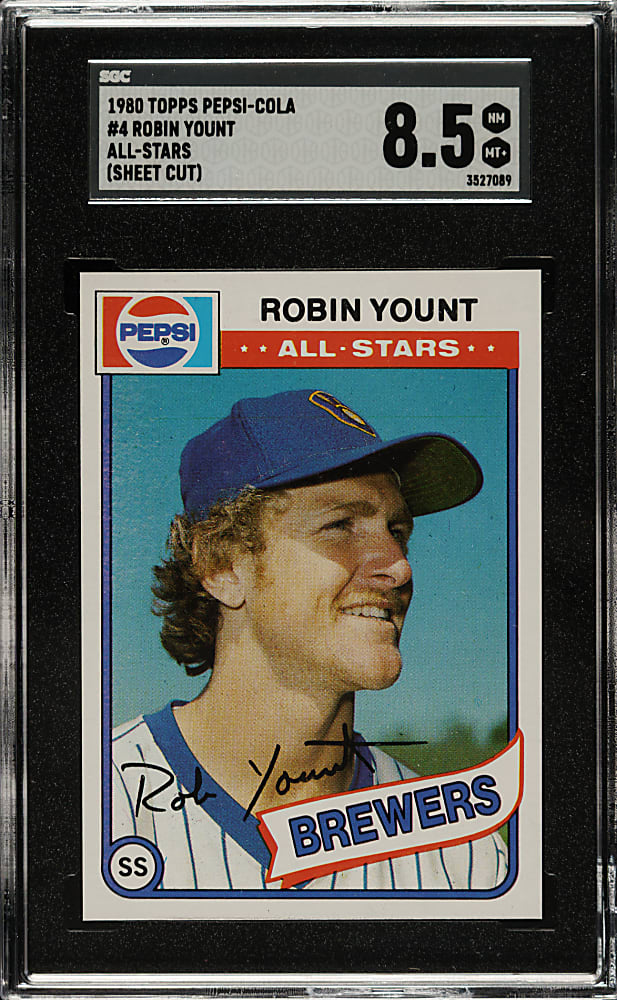 1980 Topps Pepsi-Cola All-Stars #4 Robin Yount SGC NM/MT+ 8.5
