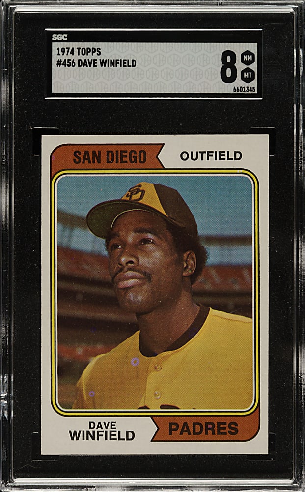 1974 Topps #456 Dave Winfield Rookie SGC NM/MT 8
