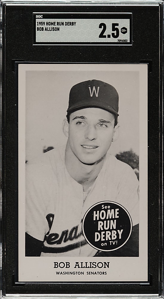 1959 Home Run Derby Bob Allison SGC GOOD+ 2.5