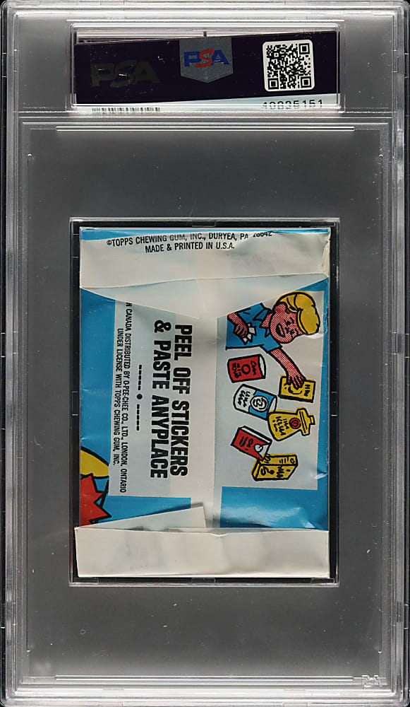 1974 Topps "Wacky Packages" Seventh Series Unopened Wax Pack PSA NM-MT 8