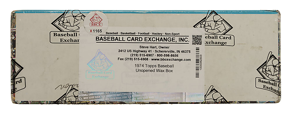 1974 Topps Unopened Wax Box (36 Packs) - BBCE