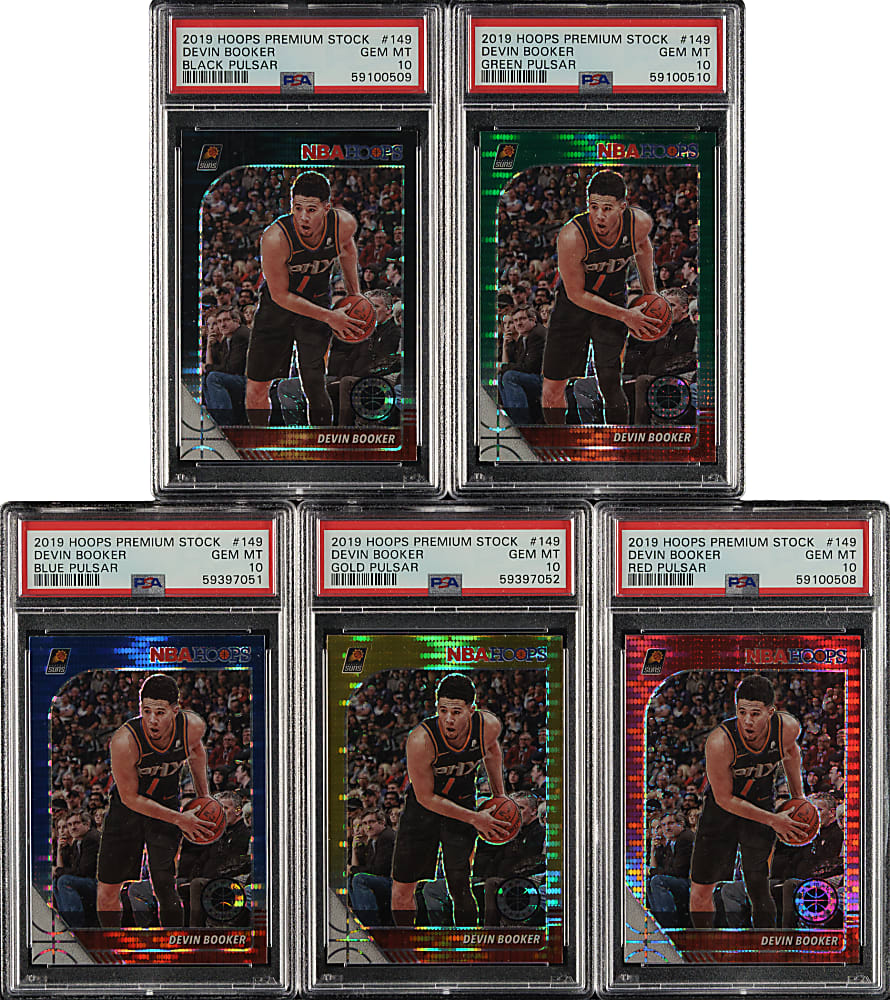 2019-2020 Panini Hoops Premium Stock Basketball #149 Devin Booker PSA GEM MINT 10 Collection (5)