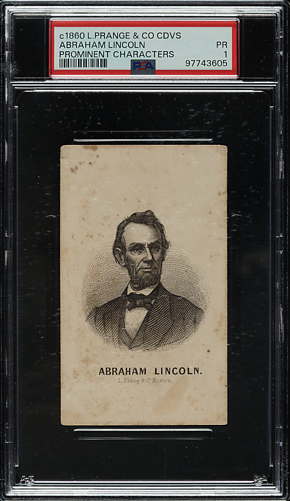 Circa 1860 Abraham Lincoln CDV PSA POOR 1