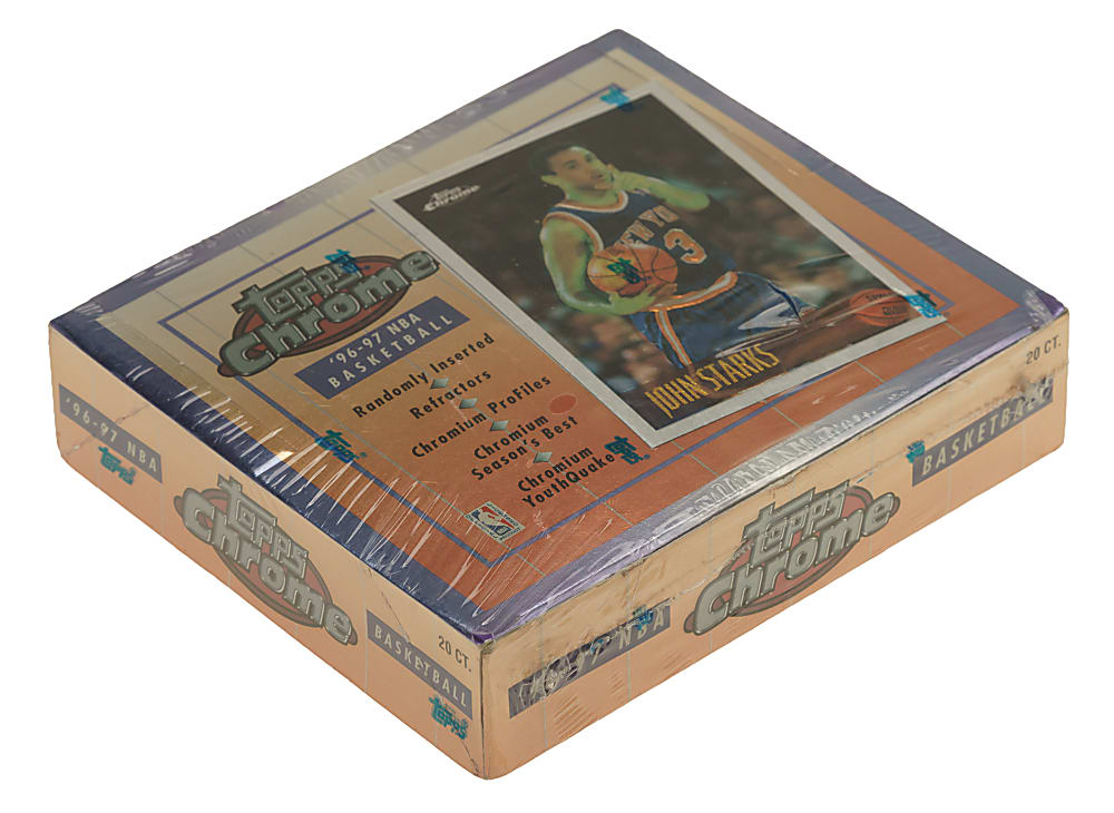 1996-1997 Topps Chrome Basketball Factory Sealed Unopened Box (20 Packs) - Kobe Bryant Rookie Year