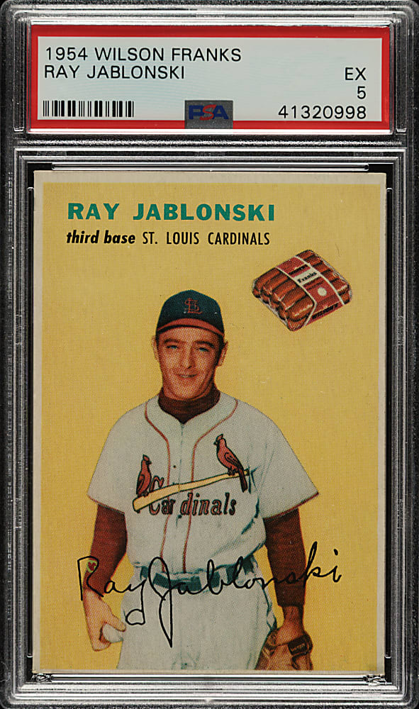 1954 Wilson Franks Ray Jablonski PSA EX 5