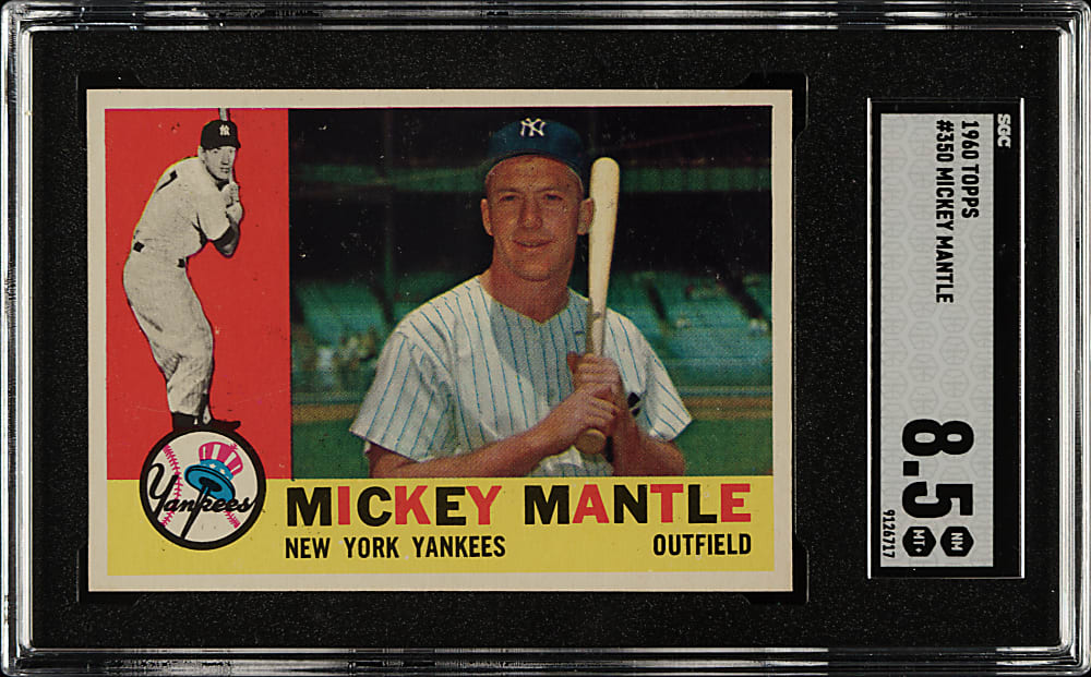 1960 Topps #350 Mickey Mantle SGC NM/MT+ 8.5