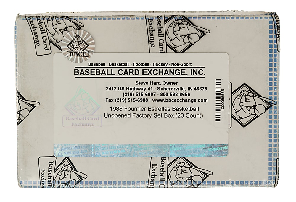 1988 Fournier Estrellas Basketball Unopened Factory-Set Box (20 Sets) - BBCE