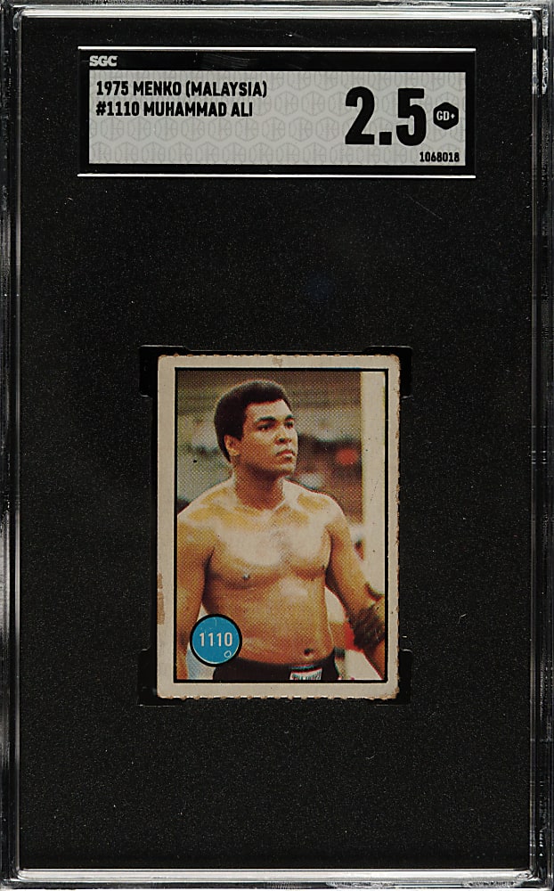 1975 Menko (Malaysia) Boxing #1110 Muhammad Ali SGC GOOD+ 2.5