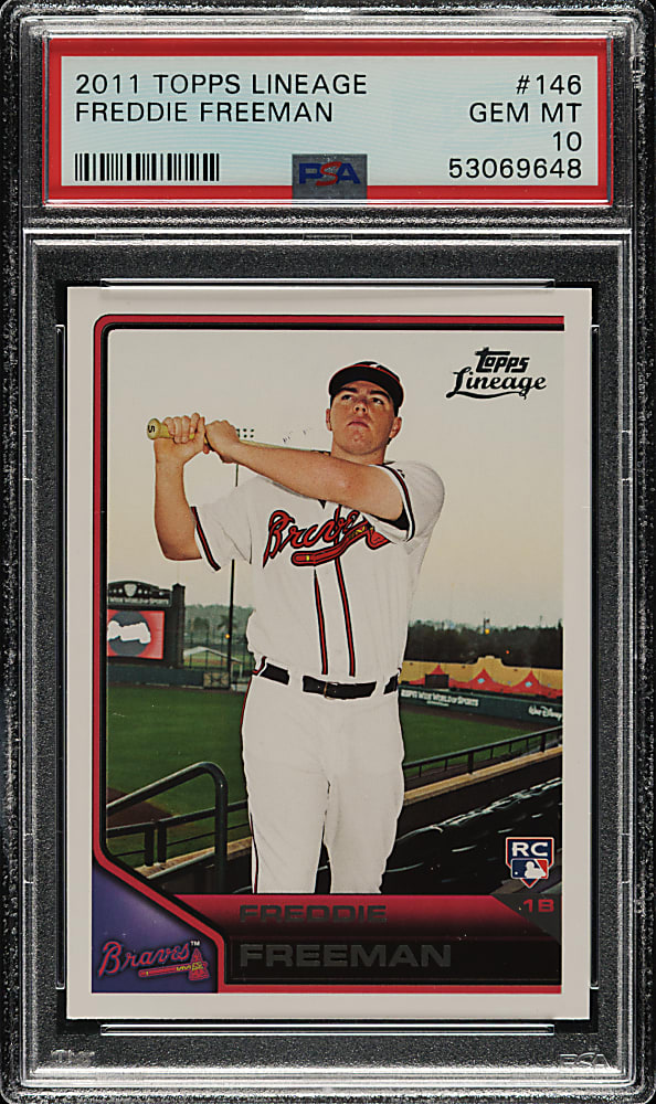 2011 Topps Lineage #146 Freddie Freeman Rookie PSA GEM MINT 10