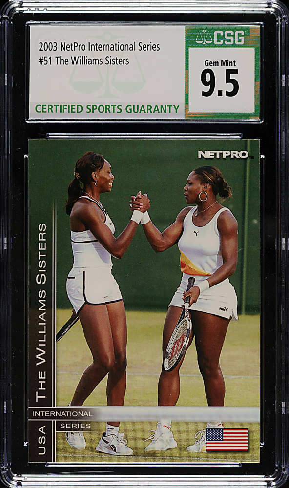2003 Netpro International Series Tennis #51 The Williams Sisters CSG GEM MINT 9.5