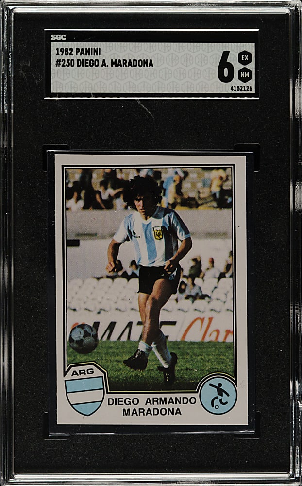 1982 Panini Soccer #230 Diego Maradona SGC EX/NM 6