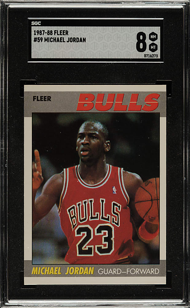 1987-1988 Fleer Basketball #59 Michael Jordan SGC NM/MT 8