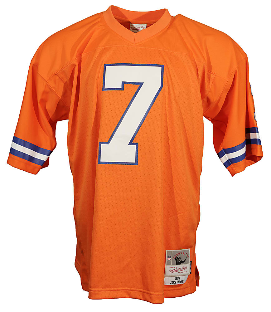 John Elway Signed Denver Broncos Jersey with "HOF 04" Inscription - Beckett