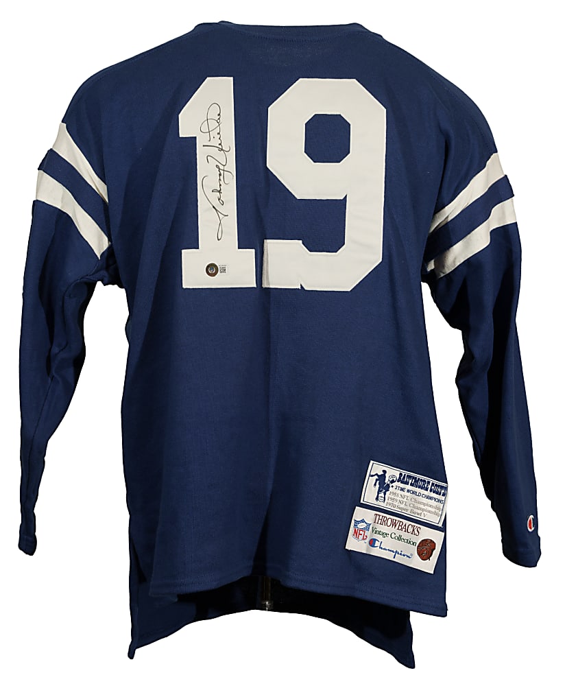 Johnny Unitas Signed Baltimore Colts Jersey - Beckett