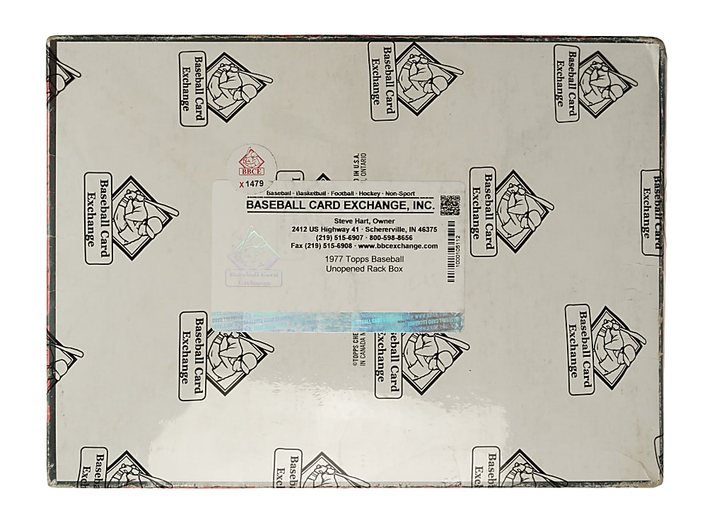 1977 Topps Unopened Rack Box (24 Packs) - BBCE
