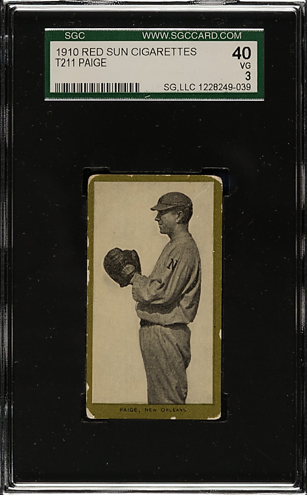 1910 T211 Red Sun Cigarettes Pat Paige SGC VG 40