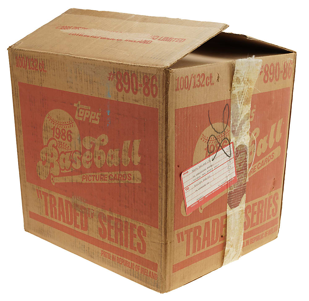 1986 Topps Traded Original Factory-Set Case (100 Unopened Sets) - BBCE - From A Sealed Case (FASC)