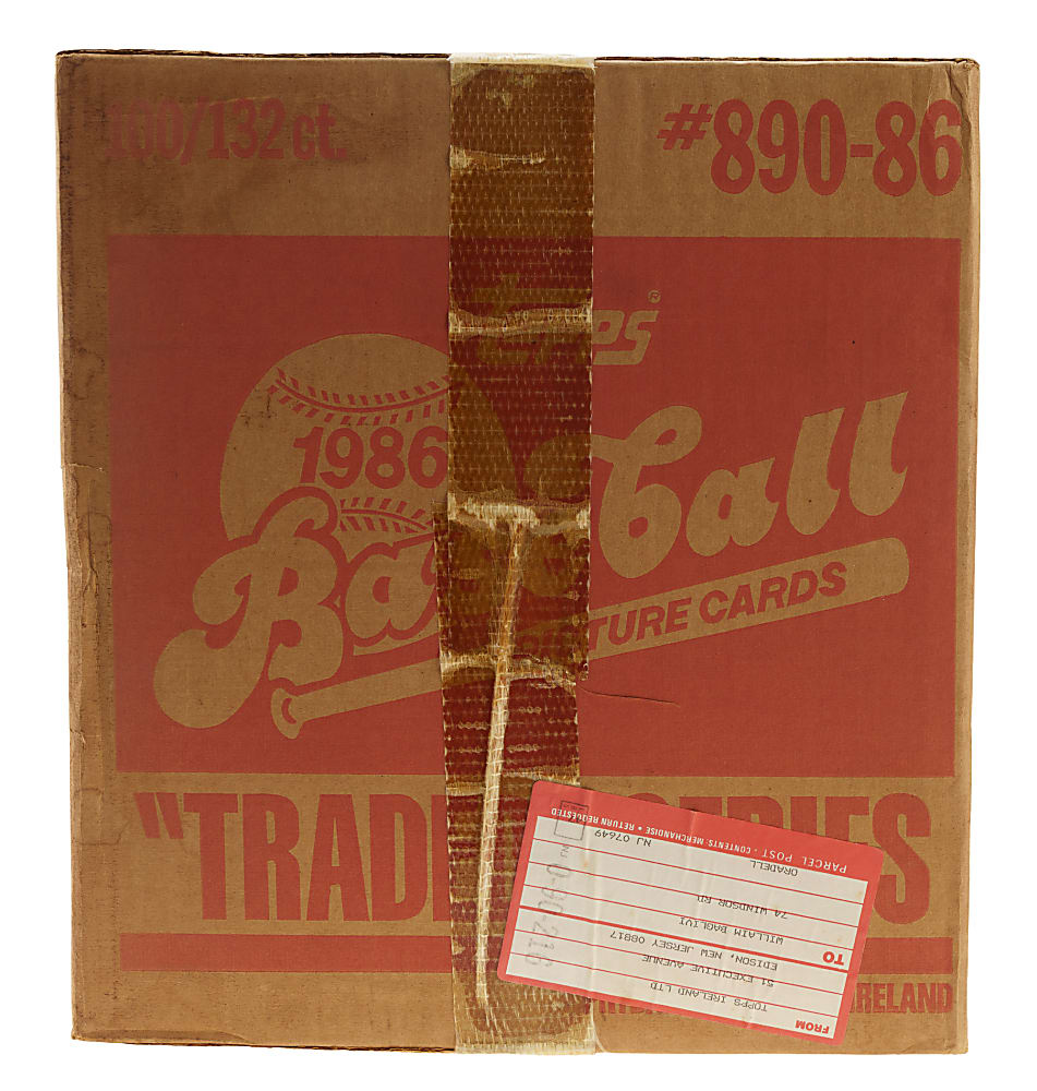 1986 Topps Traded Original Factory-Set Case (100 Unopened Sets) - BBCE - From A Sealed Case (FASC)