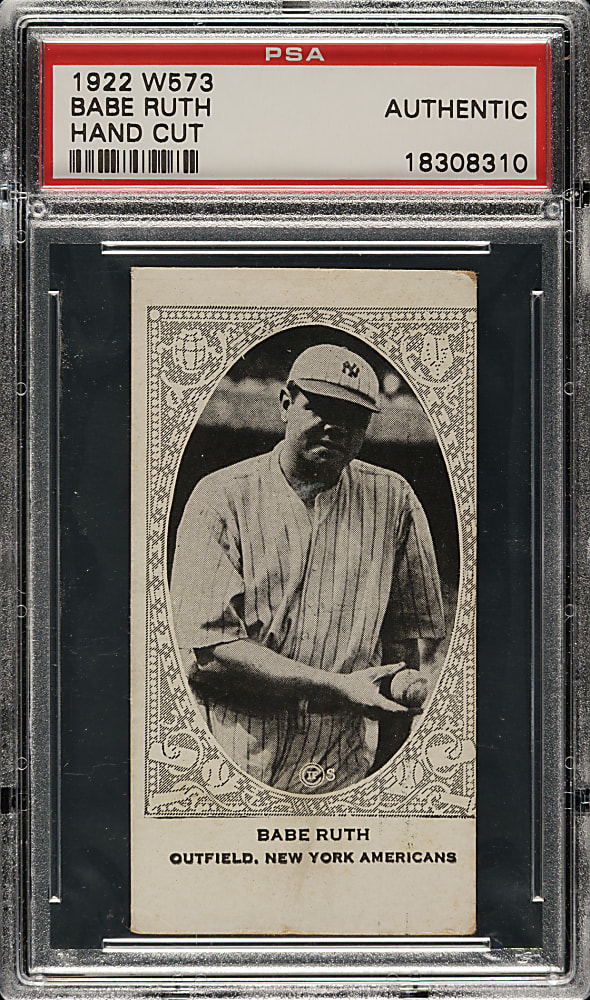 1922 W573 Babe Ruth PSA Authentic