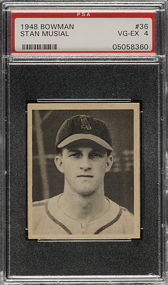 1948 Bowman #36 Stan Musial Rookie PSA VG-EX 4