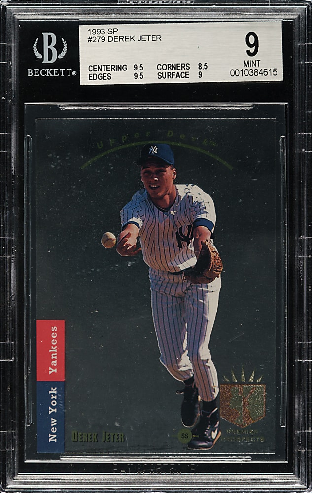 1993 Upper Deck SP Foil #279 Derek Jeter Rookie BGS MINT 9