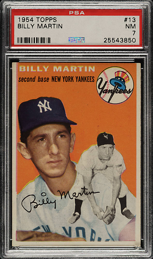 1954 Topps #13 Billy Martin PSA NM 7