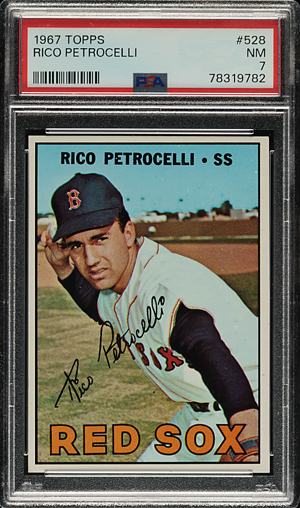 1967 Topps #528 Rico Petrocelli PSA NM 7