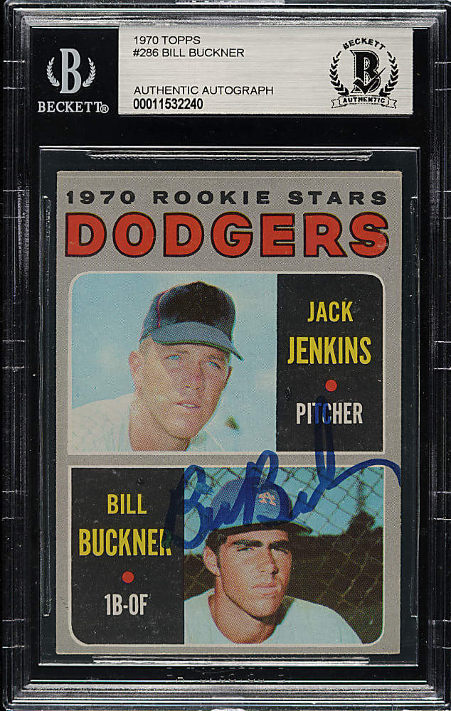 Signed 1970 Topps #286 Bill Buckner Rookie - Beckett